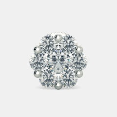 Diamond Cluster Stud Earrings