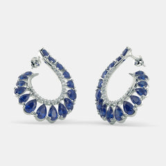 Vermeil Blue Sapphire Studs earing