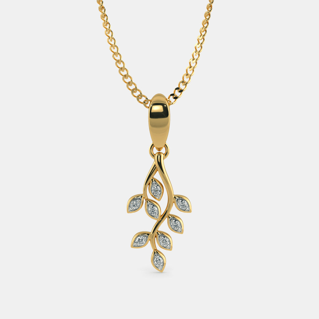 Leaf Diamond Pendant