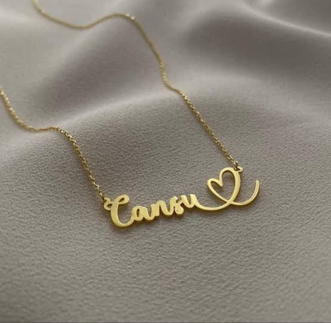 Customized Custom Made Any Name Necklace for Women in Gold Silver