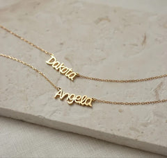 Customized Custom Made Any Name Necklace for Women in Gold Silver