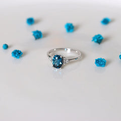 London Blue Topaz Ring